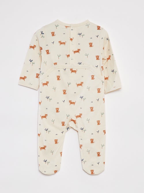 Pyjama dors bien avec pieds à motifs - Kiabi