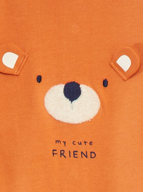 Pyjama dors bien avec pieds à motifs - Kiabi