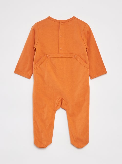 Pyjama dors bien avec pieds à motifs - Kiabi