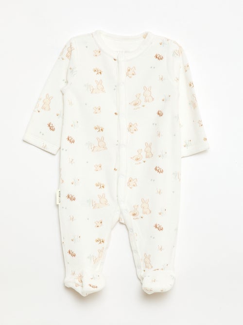 Pyjama dors bien chaud avec pieds - Kiabi