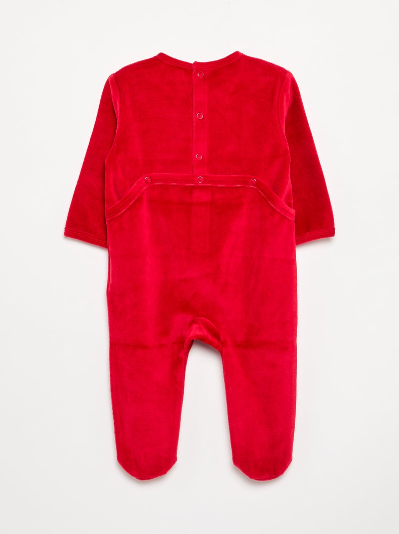Pyjama dors bien de Noël 'Stitch' Rouge - Kiabi