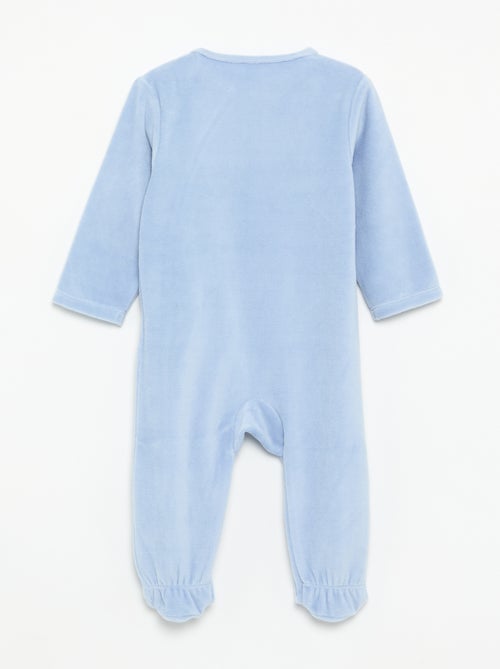Pyjama dors bien 'Disney' à manches longues en velours - Kiabi