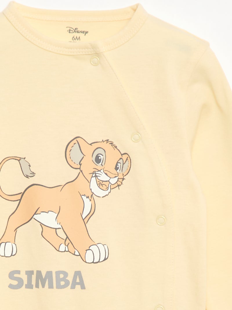 Pyjama dors bien 'Disney' en coton Jaune - Kiabi