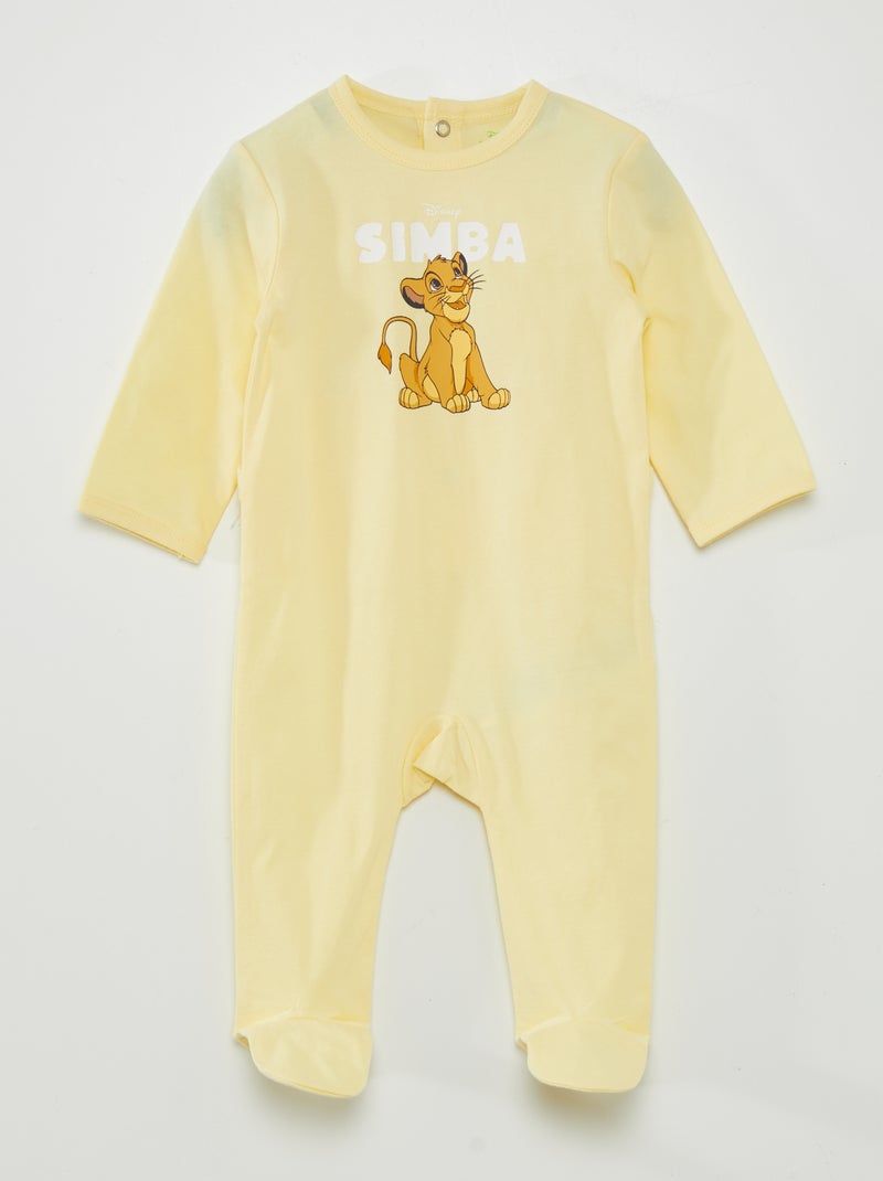 Pyjama dors-bien 'Disney' Jaune - Kiabi