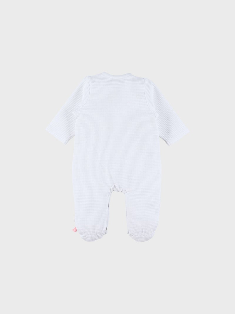 Pyjama dors-bien en coton brodé Noukie's Blanc - Kiabi