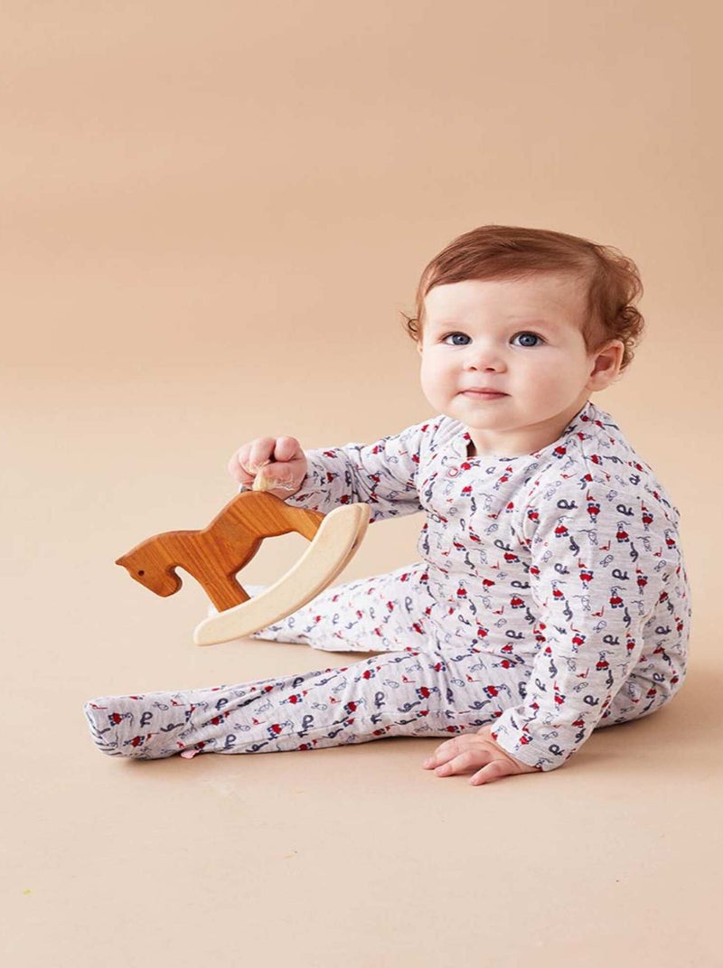 Pyjama dors-bien en jersey, - Noukie's Blanc - Kiabi