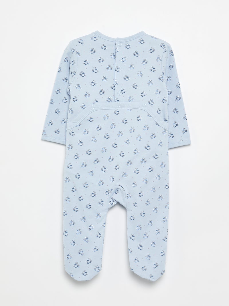 Pyjama dors bien en jersey de coton Bleu - Kiabi