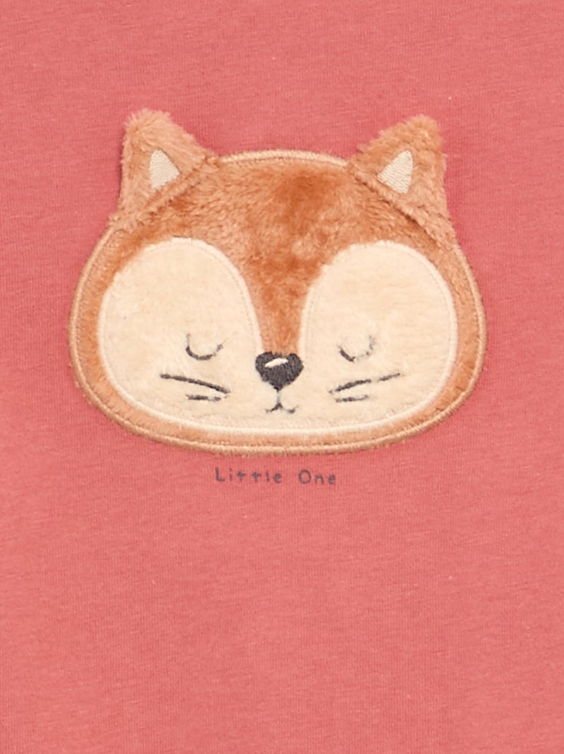 Pyjama dors bien en jersey de coton Rose - Kiabi
