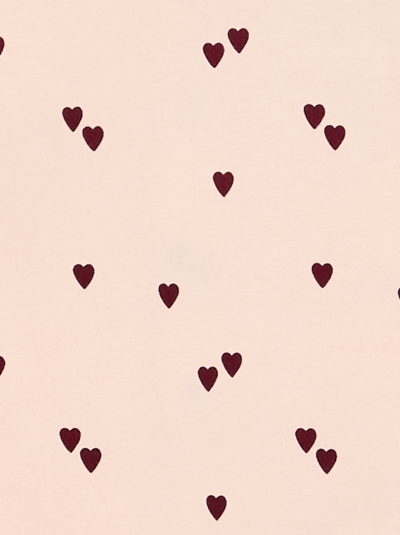 Pyjama dors bien en jersey de coton Rose - Kiabi