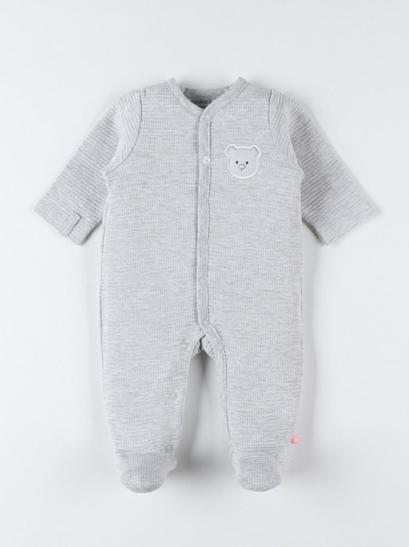 Pyjama dors-bien en jersey, Noukie's Gris - Kiabi