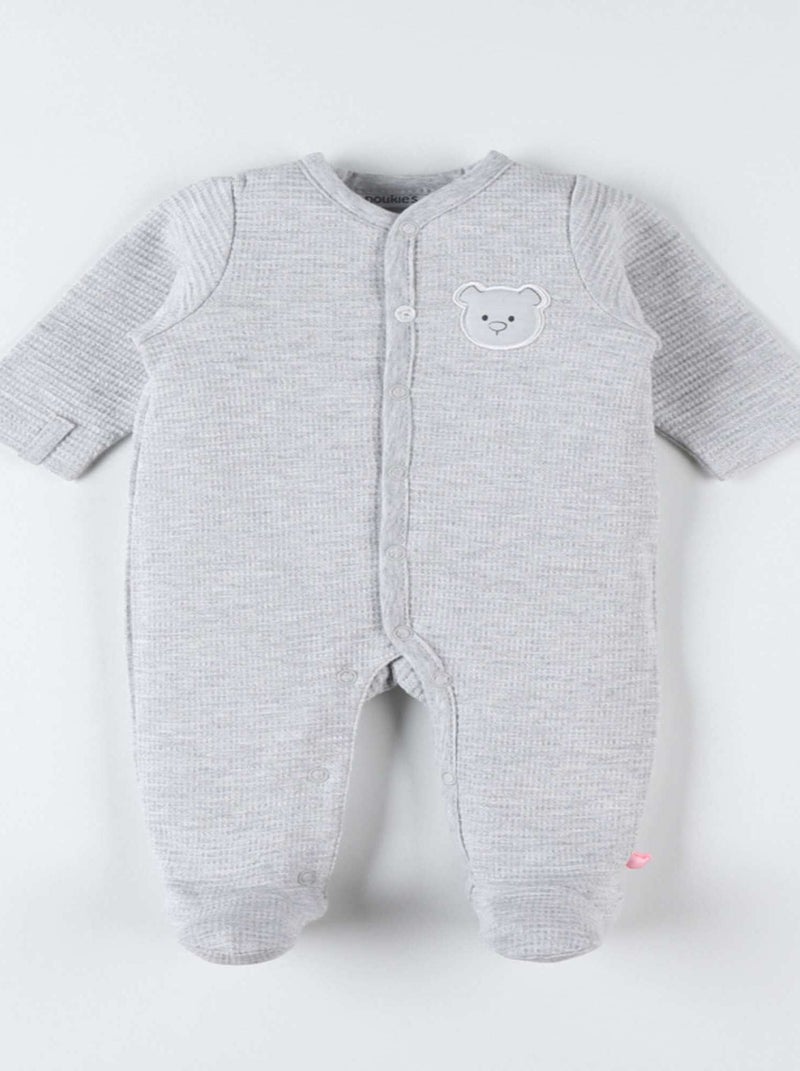 Pyjama dors-bien en jersey, Noukie's Gris - Kiabi