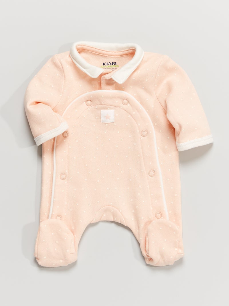 Pyjama dors-bien en molleton Rose - Kiabi