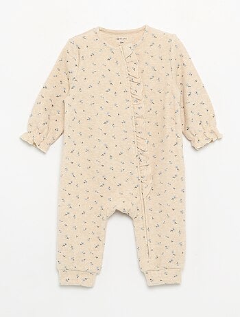 Pyjama dors bien en velours à manches longues sans pieds