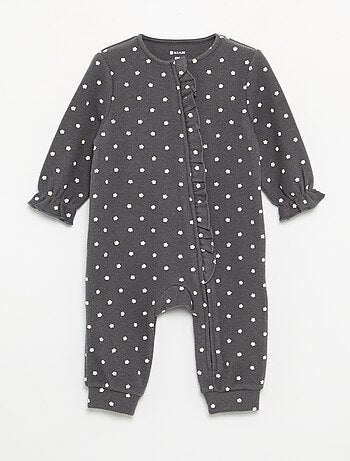 Pyjama dors bien en velours à manches longues sans pieds