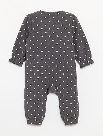 Pyjama dors bien en velours à manches longues sans pieds