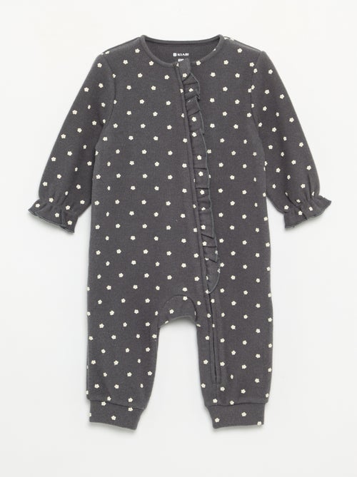 Pyjama dors bien en velours à manches longues sans pieds - Kiabi Pyjama dors bien en velours à manches longues sans pieds - Kiabi