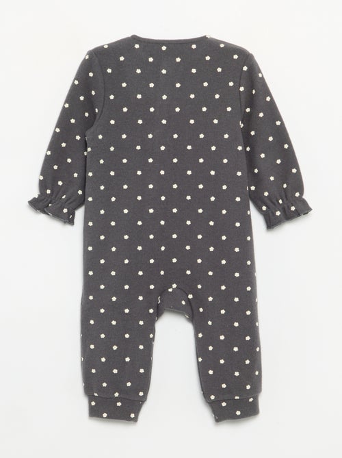 Pyjama dors bien en velours à manches longues sans pieds - Kiabi Pyjama dors bien en velours à manches longues sans pieds - Kiabi