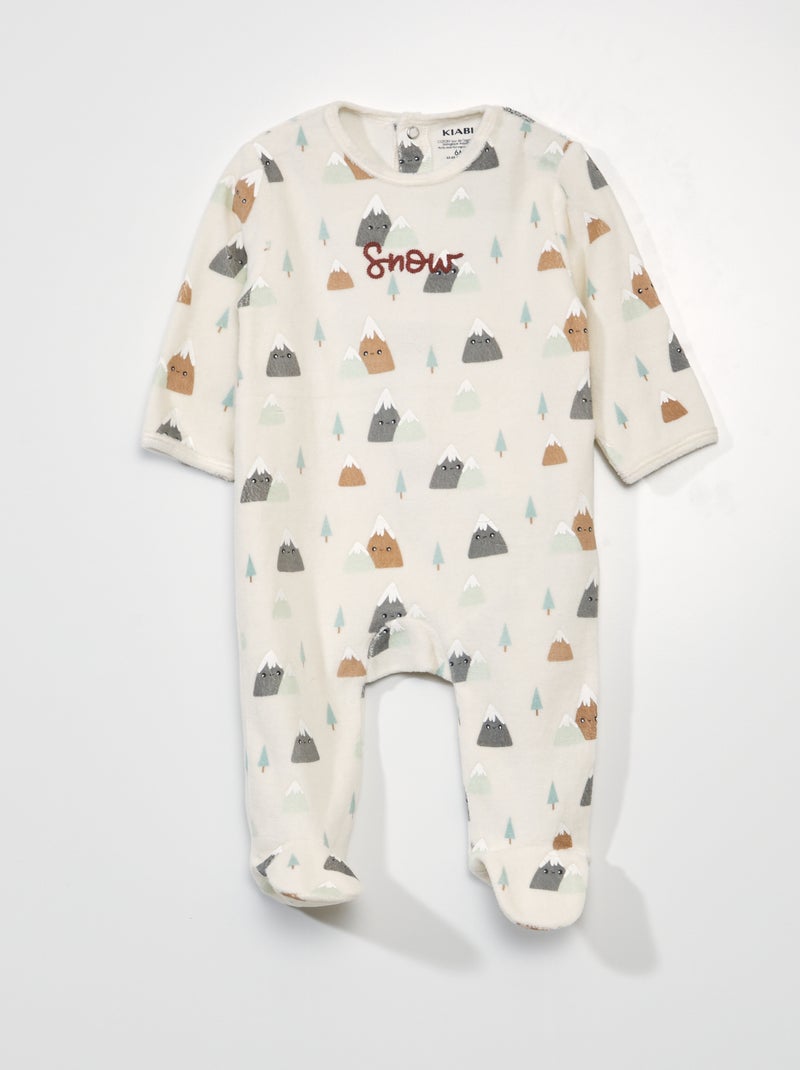 Pyjama dors-bien en velours AO_MOUNT - Kiabi
