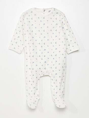 Pyjama dors-bien en velours - Kiabi