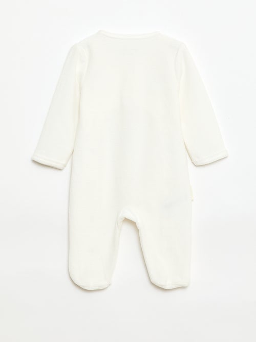 Pyjama dors bien en velours - Kiabi