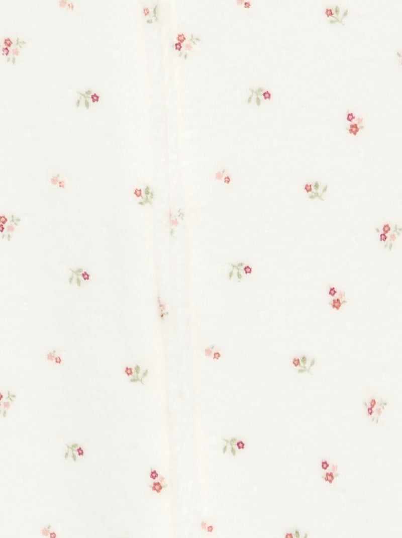 Pyjama dors bien en velours Blanc - Kiabi