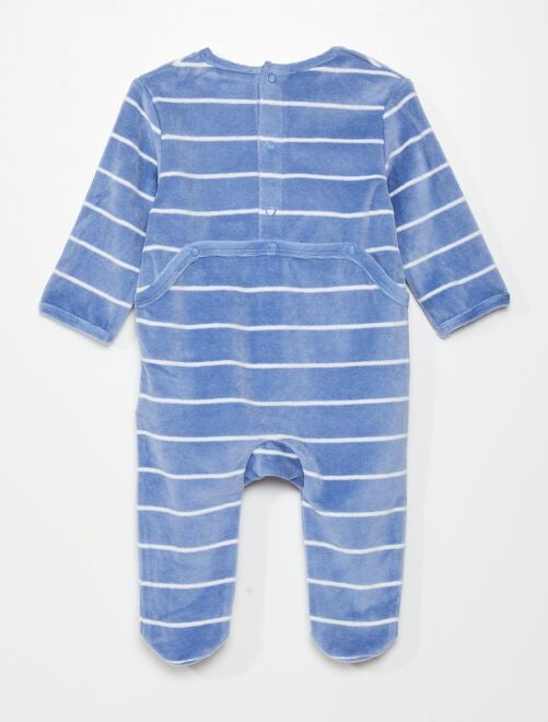 Pyjama dors-bien en velours - Kiabi