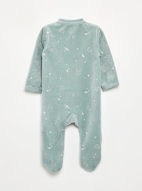 Pyjama dors bien en velours - Kiabi