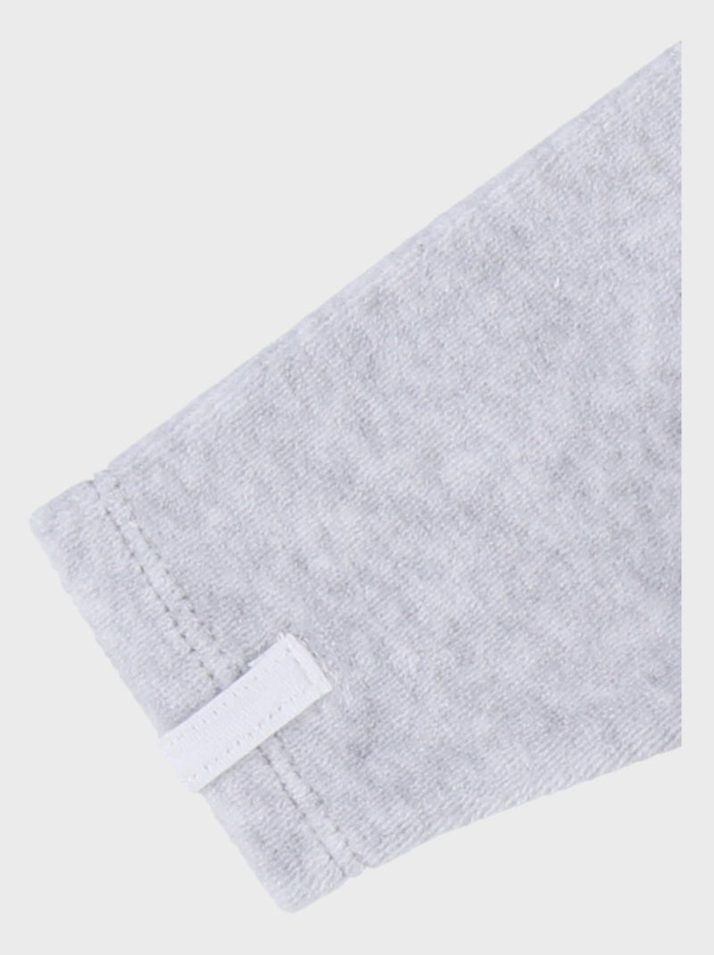 Pyjama dors-bien en velours chiné Noukie's Gris - Kiabi