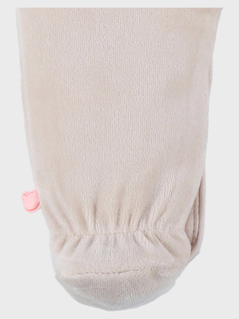 Pyjama dors-bien en velours Noukie's Beige - Kiabi