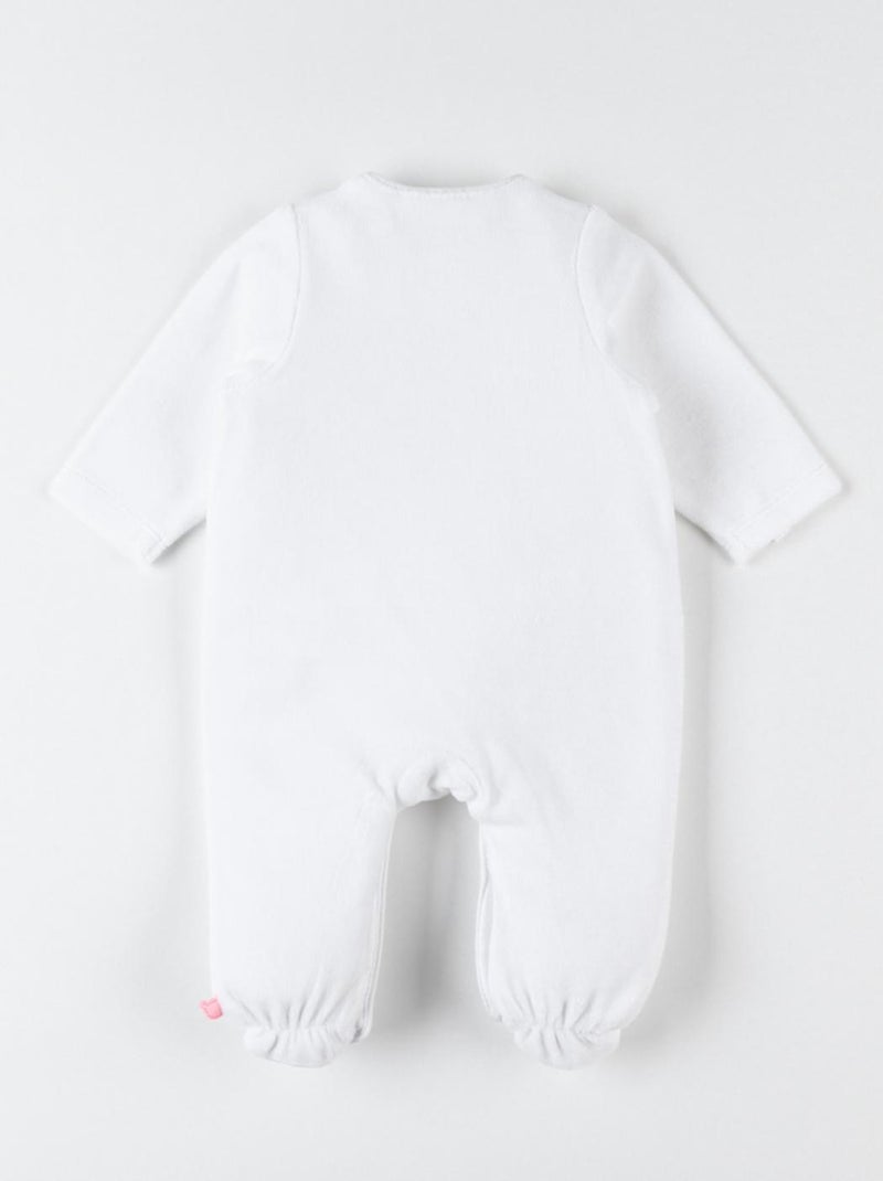 Pyjama dors-bien en velours Noukie's Blanc - Kiabi