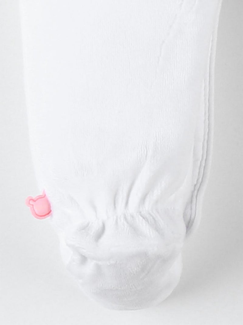 Pyjama dors-bien en velours Noukie's Blanc - Kiabi