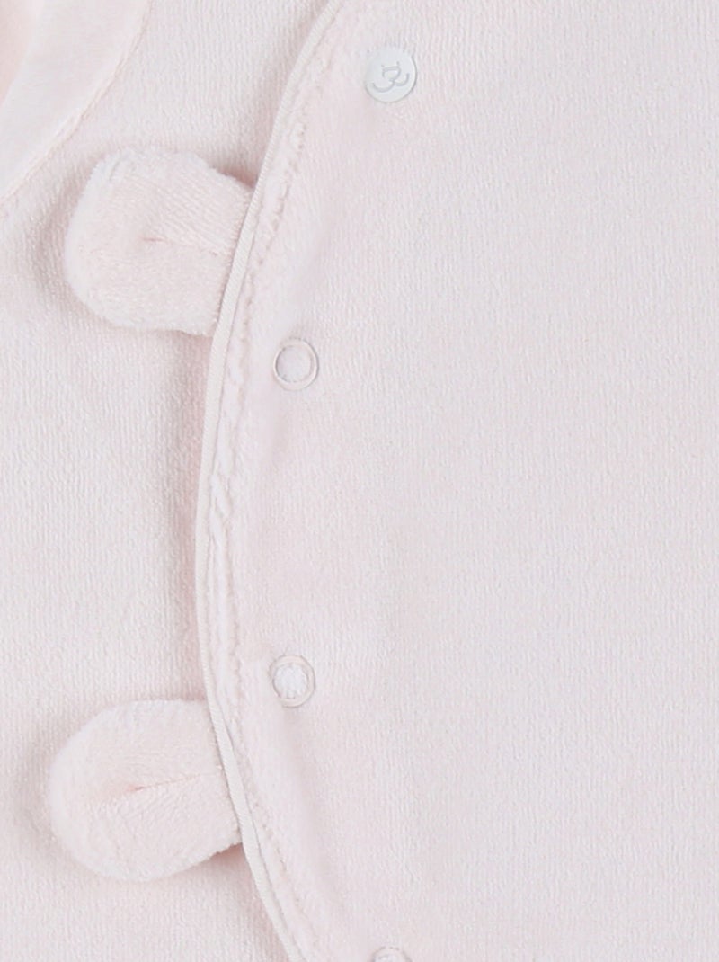 Pyjama dors-bien en velours Noukie's Rose - Kiabi