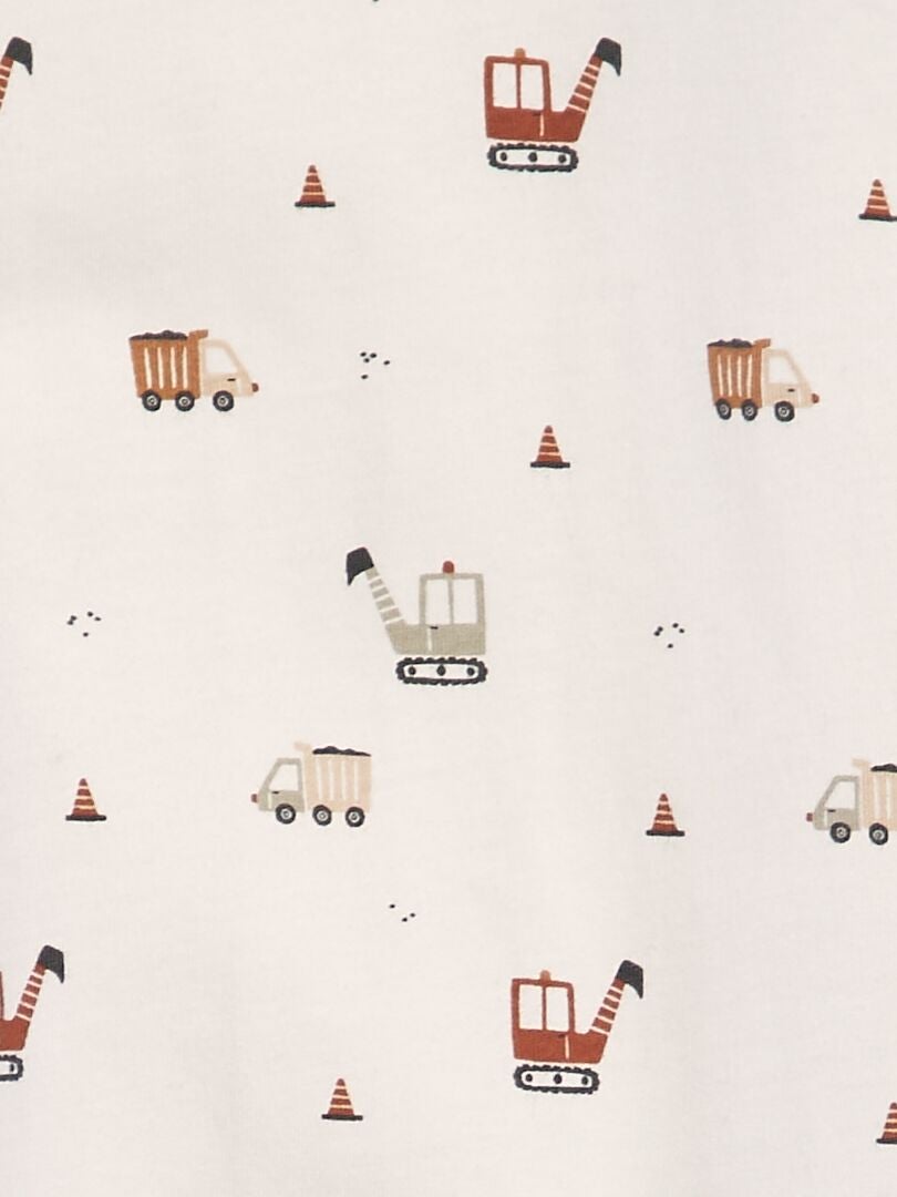 Le Dors-ben Matelassé En Coton - Mxed Bege - B0282 | Tape à L'oel