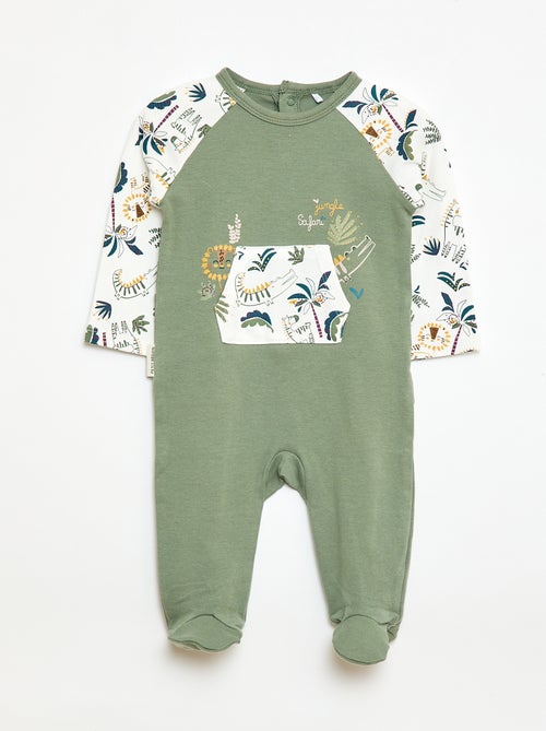 Pyjama dors bien léger avec poche kangourou - Kiabi