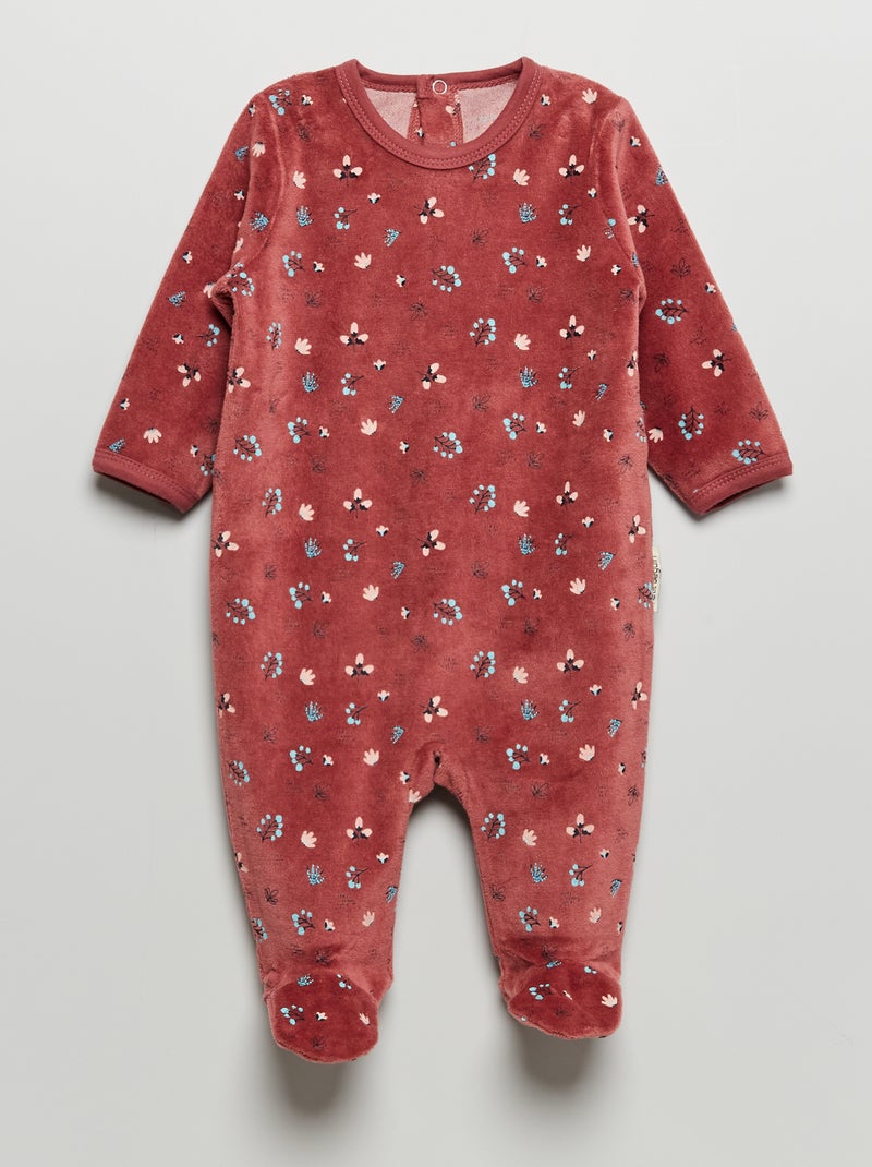 Pyjama dors-bien long 'Petit Béguin' Violet - Kiabi
