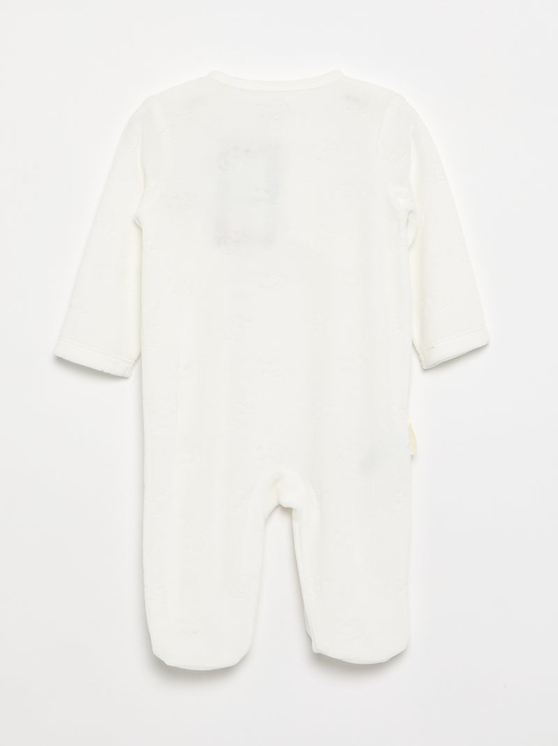 Pyjama dors bien 'Petit Béguin' avec animation Blanc - Kiabi