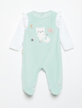 Pyjama dors bien 'Petit Béguin' avec volants aux épaules