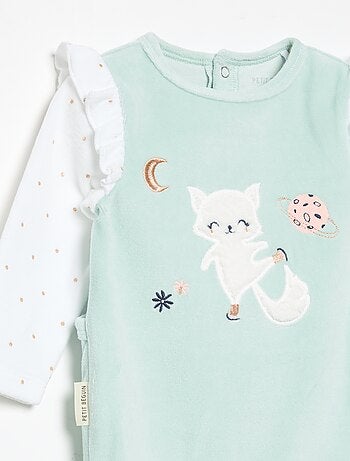 Pyjama dors bien 'Petit Béguin' avec volants aux épaules