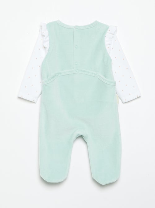 Pyjama dors bien 'Petit Béguin' avec volants aux épaules - Kiabi