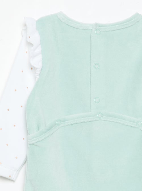 Pyjama dors bien 'Petit Béguin' avec volants aux épaules - Kiabi