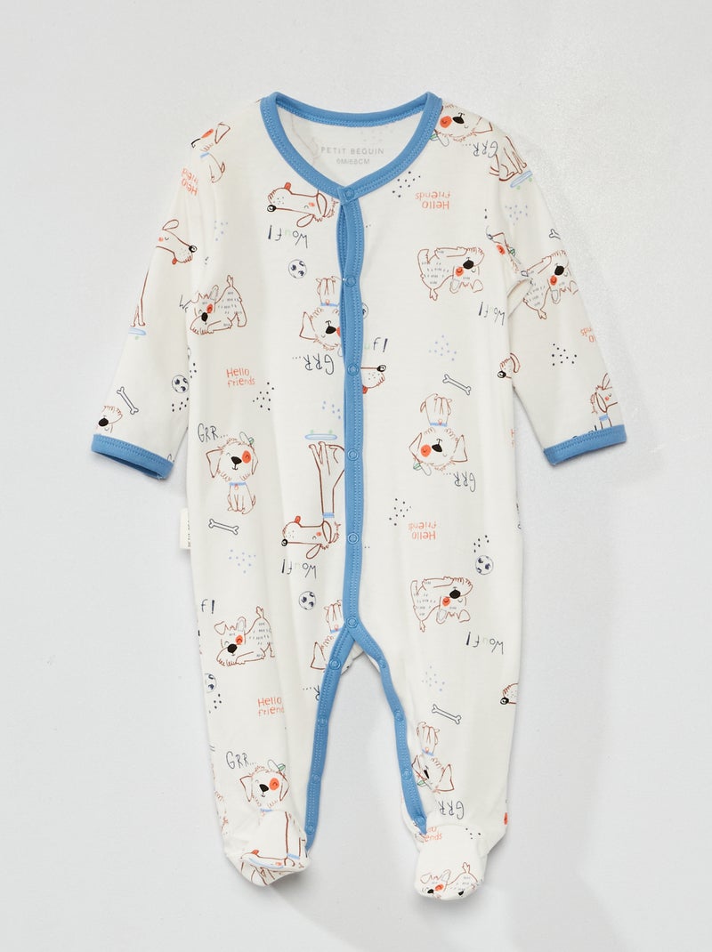 Pyjama dors-bien' 'Petit Beguin' Beige - Kiabi