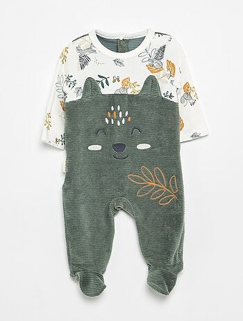 Pyjama dors bien 'Petit Béguin' bi-matière