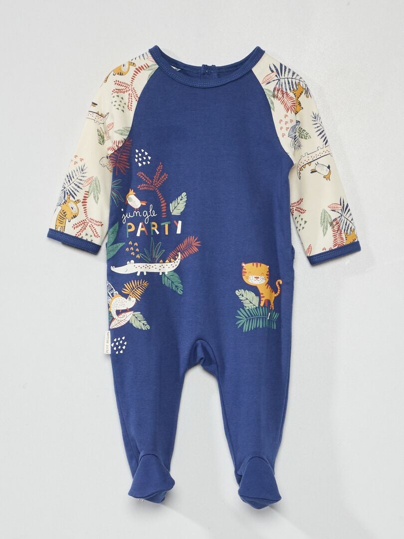Pyjama dors-bien 'Petit Beguin' Bleu - Kiabi