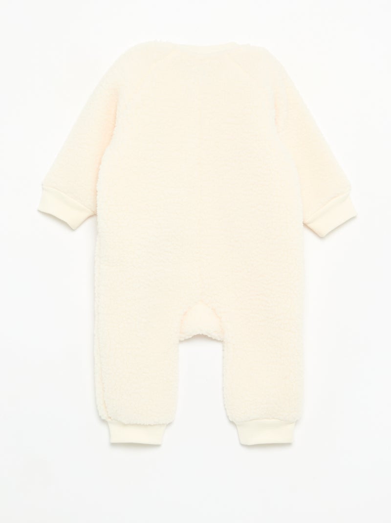 Pyjama dors bien très chaud en matière molletonnée Blanc - Kiabi