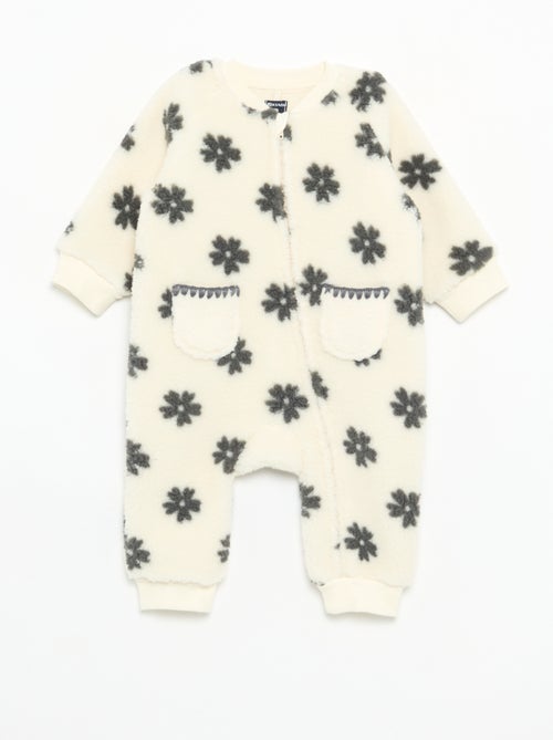 Pyjama dors bien très chaud en matière molletonnée - Kiabi