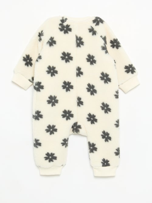 Pyjama dors bien très chaud en matière molletonnée - Kiabi