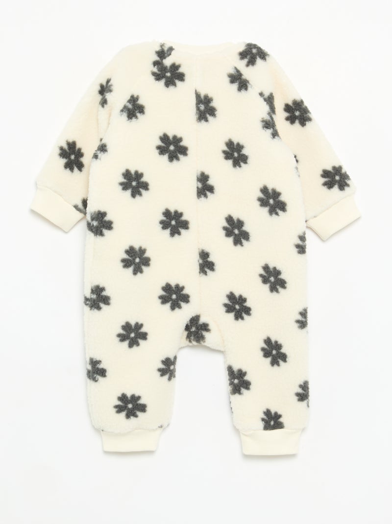 Pyjama dors bien très chaud en matière molletonnée Blanc - Kiabi