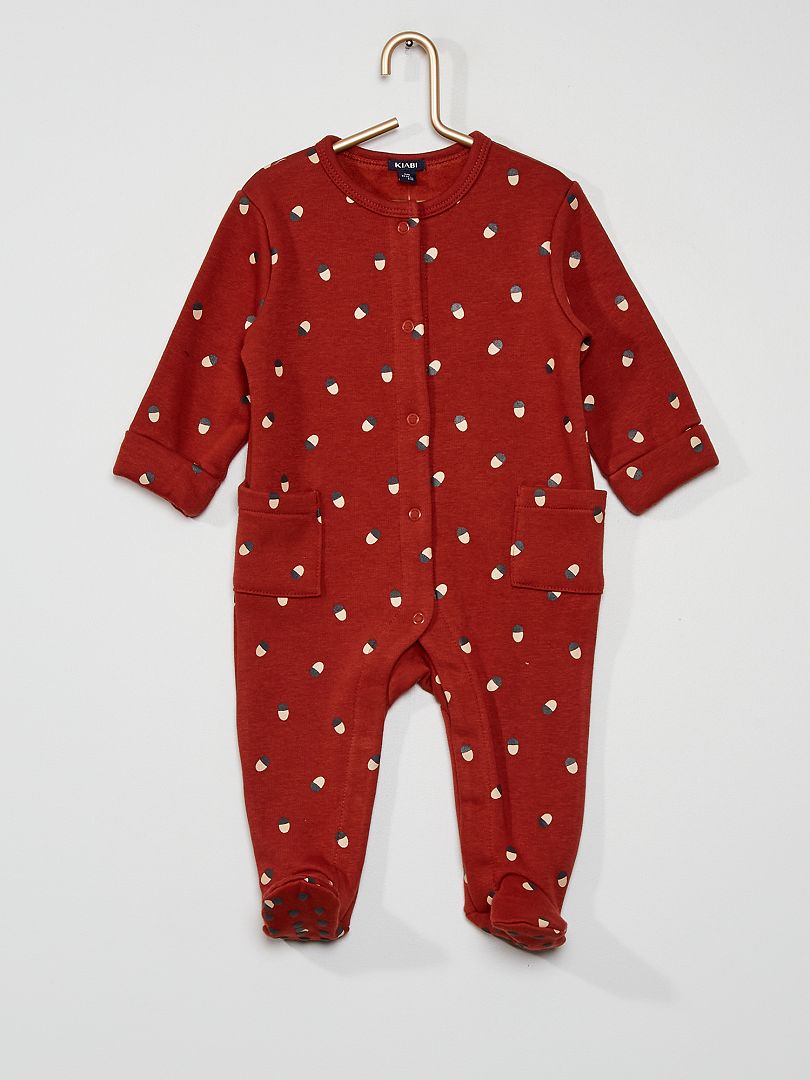 Pyjama doublé rouge - Kiabi