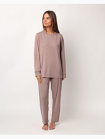 Pyjama doux à manches longues pour femme ADMAS CLASSIC