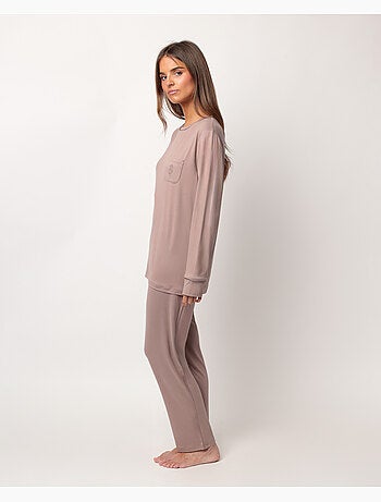 Pyjama doux à manches longues pour femme ADMAS CLASSIC